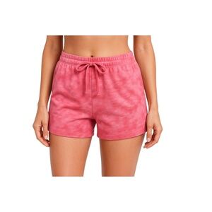 Pink TieDye‎ Drawstring No Pockets Shorts Women Medium